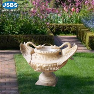 Quarreled Cranes Flower Pot, JS-P030B